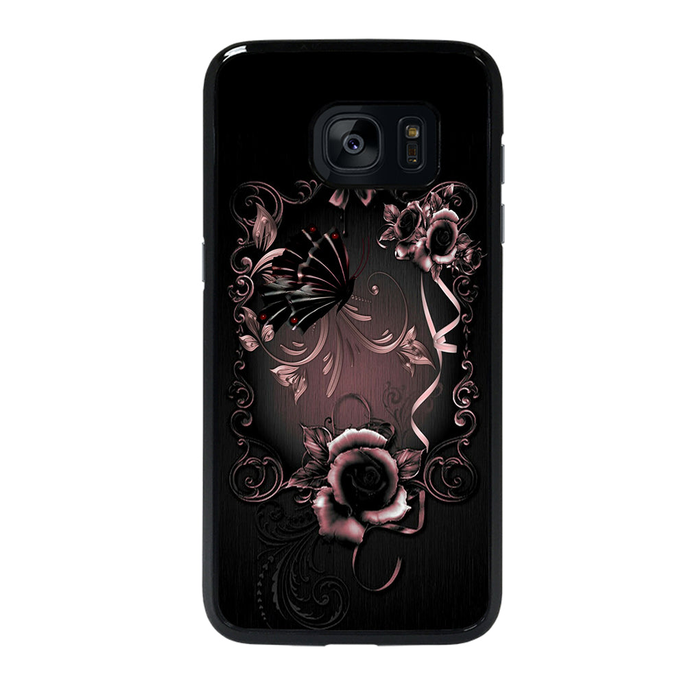 Gothic Rose Flower Samsung Galaxy S7 Edge Case