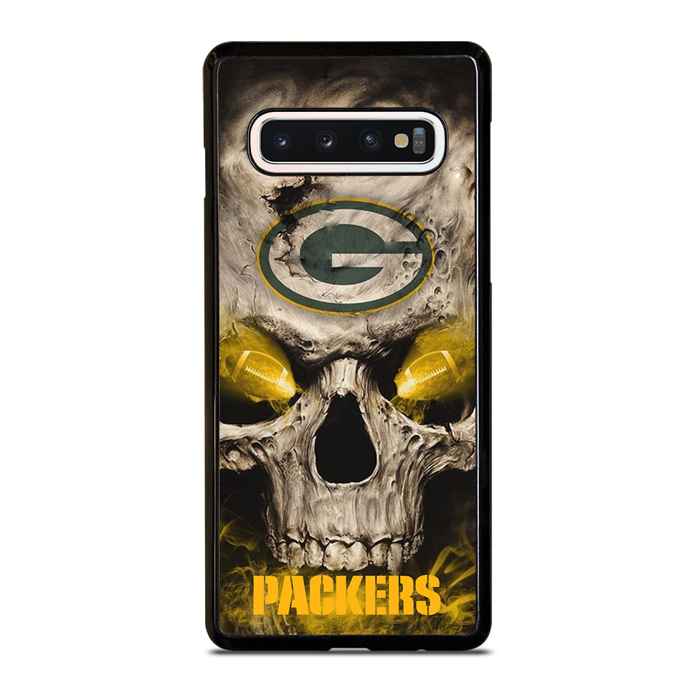 Green Bay Packers Skull Samsung Galaxy S10 Case