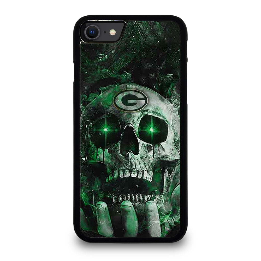 Green Bay Skull On Hand iPhone SE 2020 Case