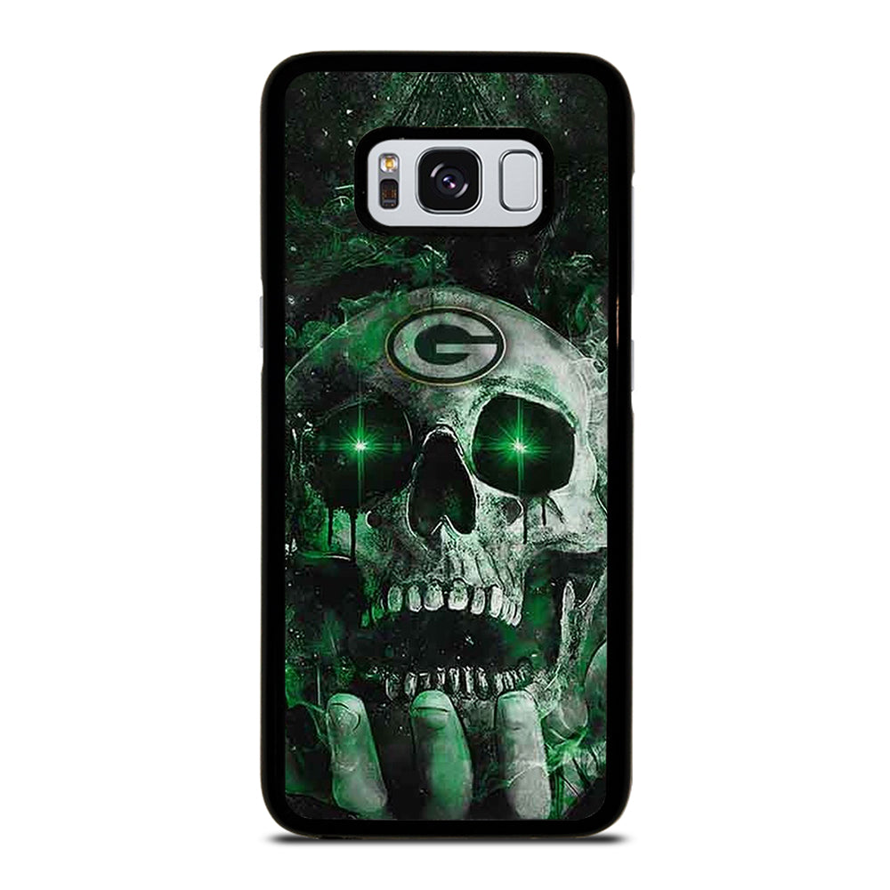 Green Bay Skull On Hand Samsung Galaxy S8 Case