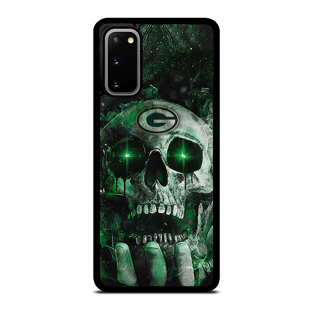 Green Bay Skull On Hand Samsung Galaxy S20 / S20 5G Case