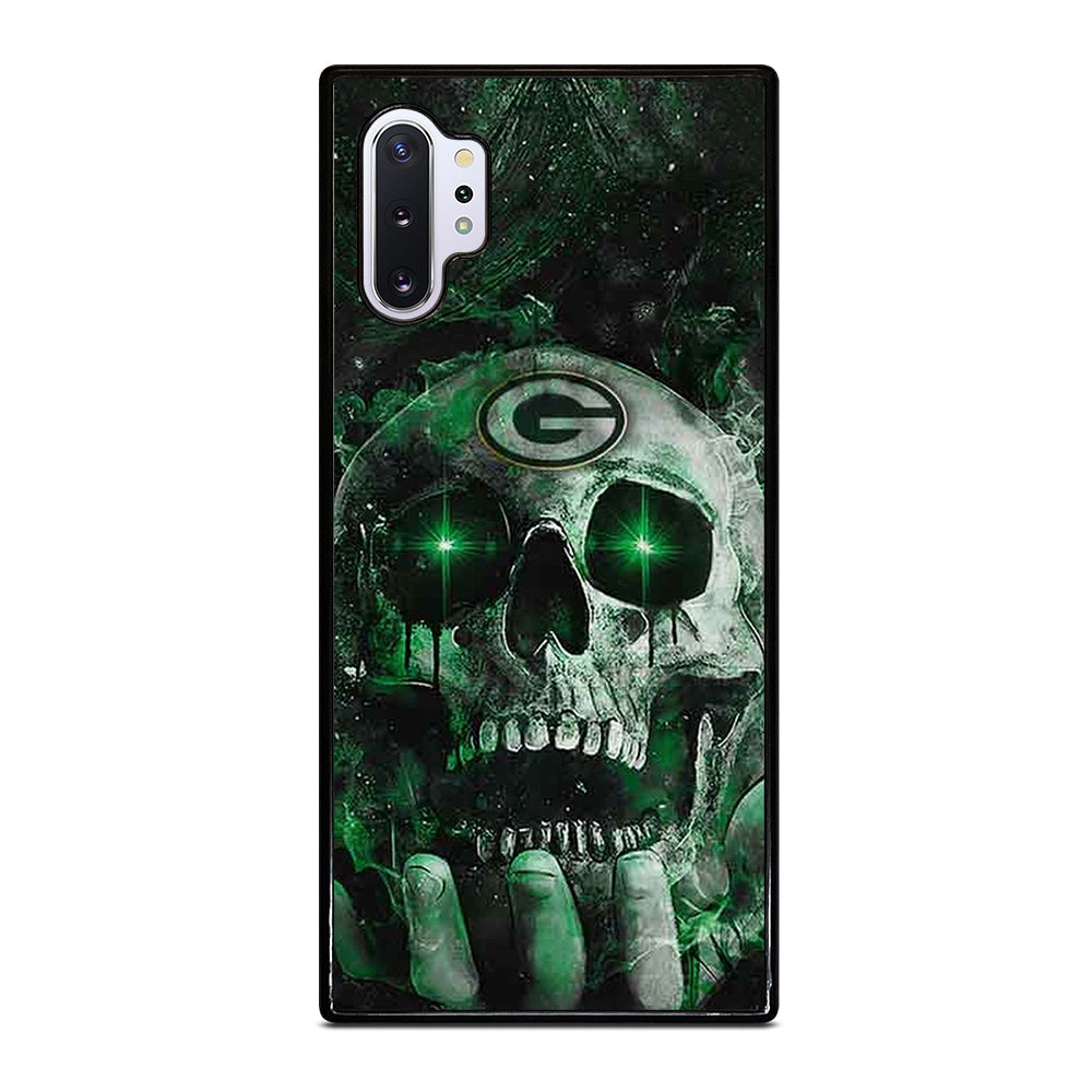 Green Bay Skull On Hand Samsung Galaxy Note 10 Plus Case