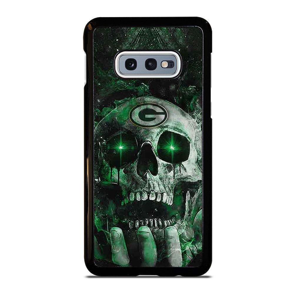 Green Bay Skull On Hand Samsung Galaxy S10e Case