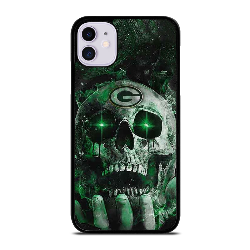 Green Bay Skull On Hand iPhone 11 Case