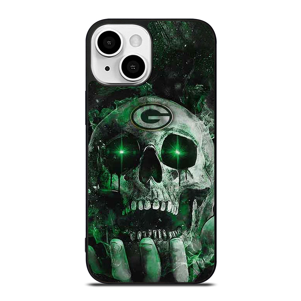 Green Bay Skull On Hand iPhone 13 Mini Case