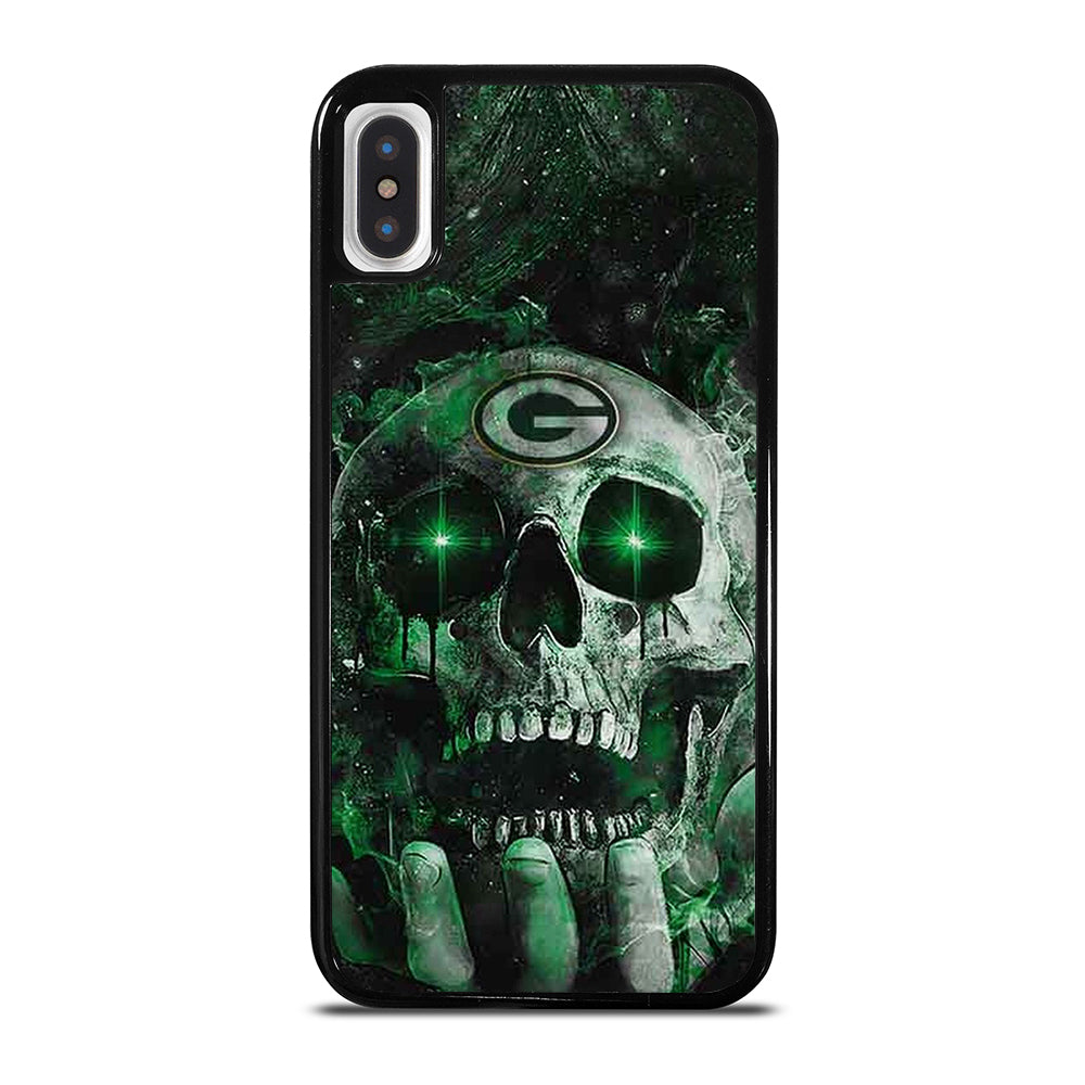 Green Bay Skull On Hand iPhone X / XS Case