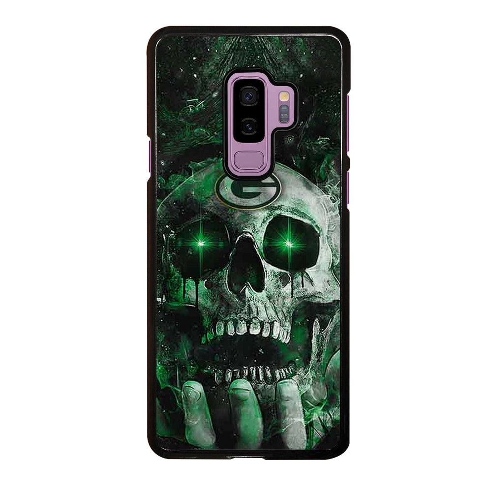 Green Bay Skull On Hand Samsung Galaxy S9 Plus Case