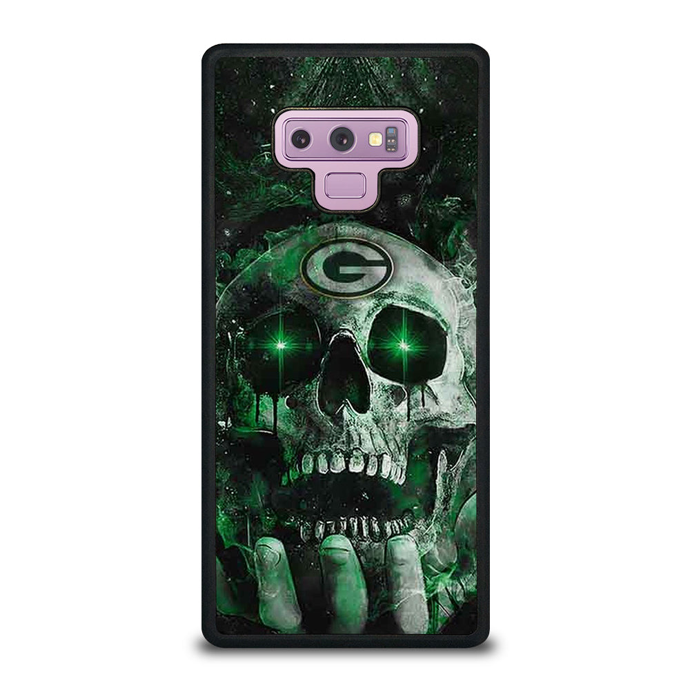 Green Bay Skull On Hand Samsung Galaxy Note 9 Case