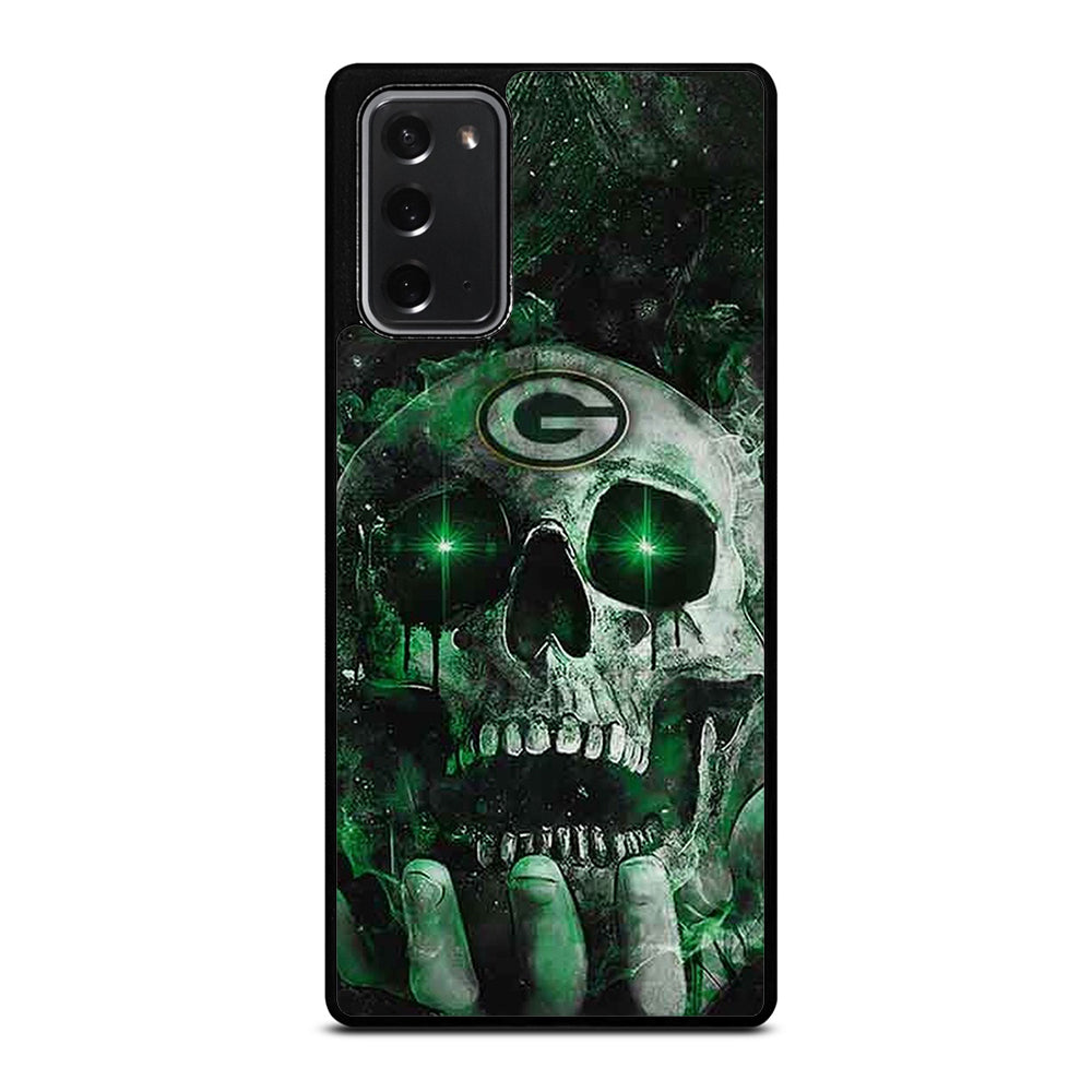 Green Bay Skull On Hand Samsung Galaxy Note 20 Case