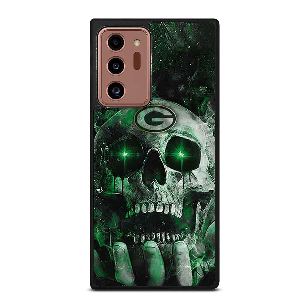 Green Bay Skull On Hand Samsung Galaxy Note 20 Ultra Case