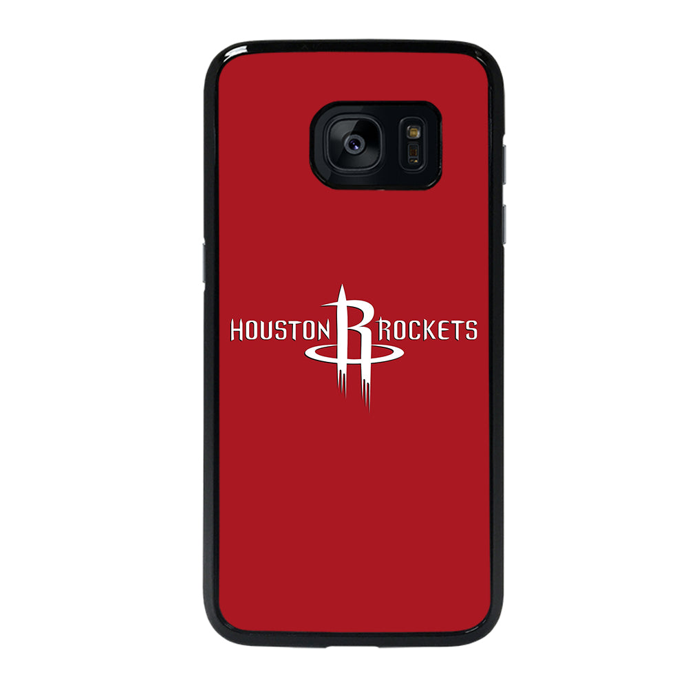 HOUSTON ROCKETS WHITE SIGN Samsung Galaxy S7 Edge Case