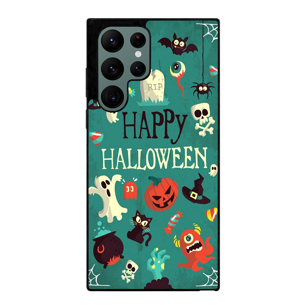 Happy Halloween Pumpkin Collage Samsung Galaxy S22 Ultra 5G Case