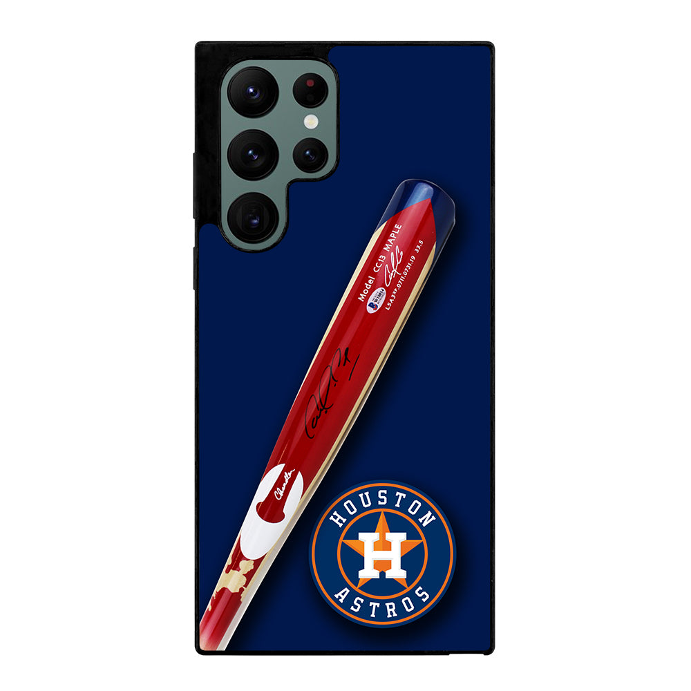 Houston Astros Correa's Stick Signed Samsung Galaxy S22 Ultra 5G Case
