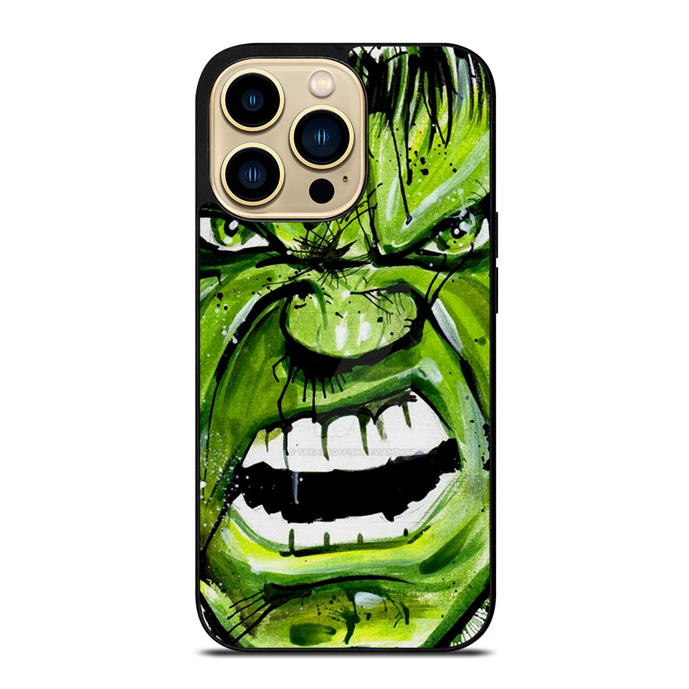 Hulk Comic Face iPhone 14 Pro Max Case