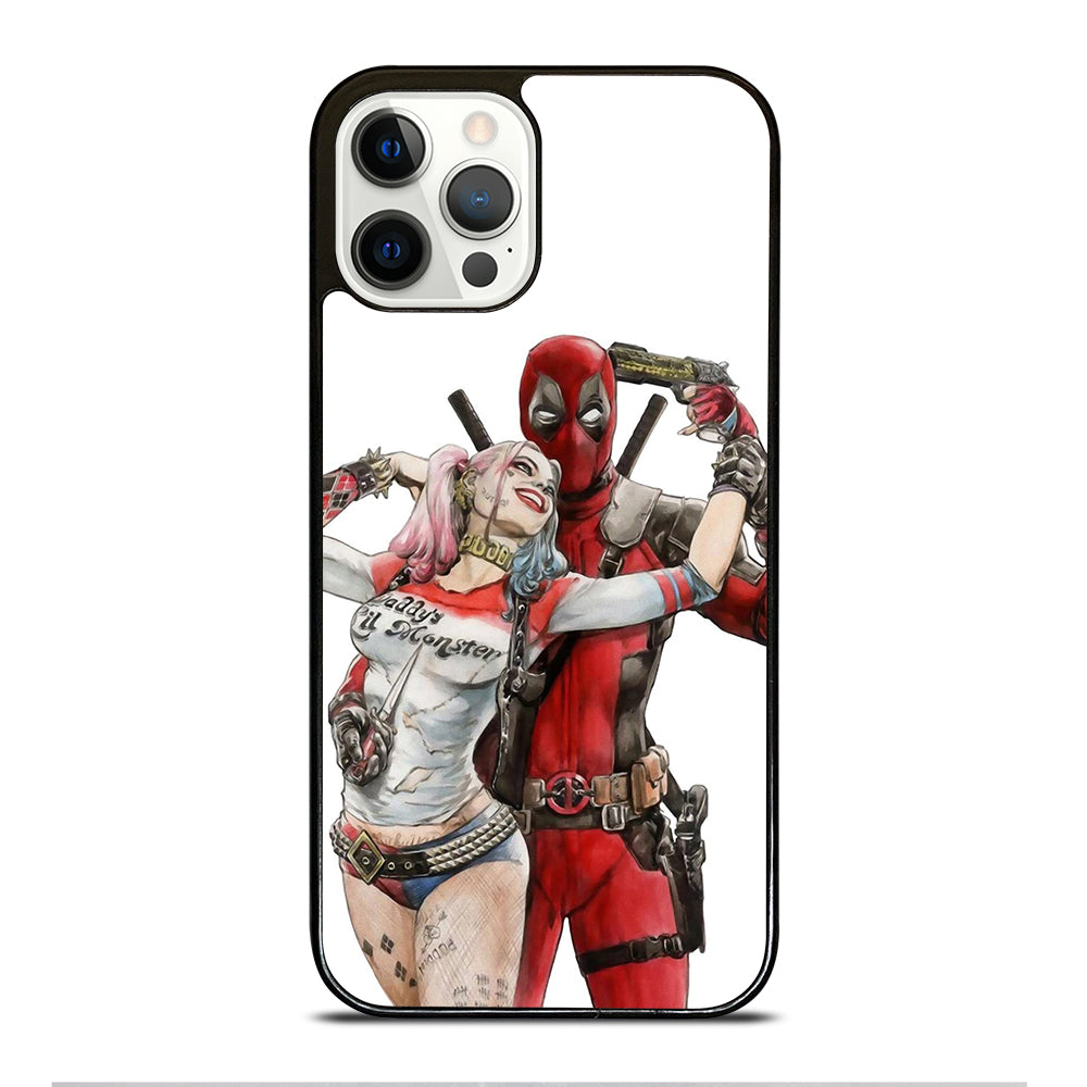 Iconic Deadpool & Harley Quinn iPhone 12 Pro Case