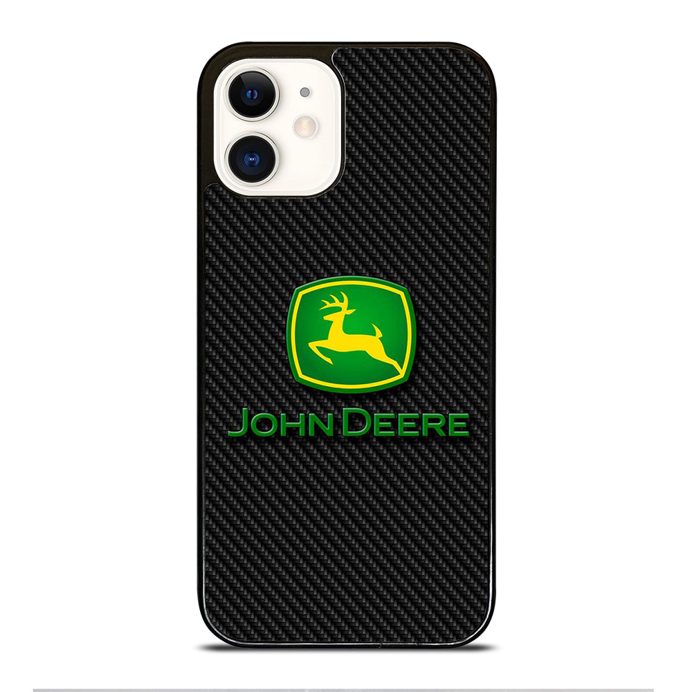 John Deere Carbon Motif Wallpaper iPhone 12 Case