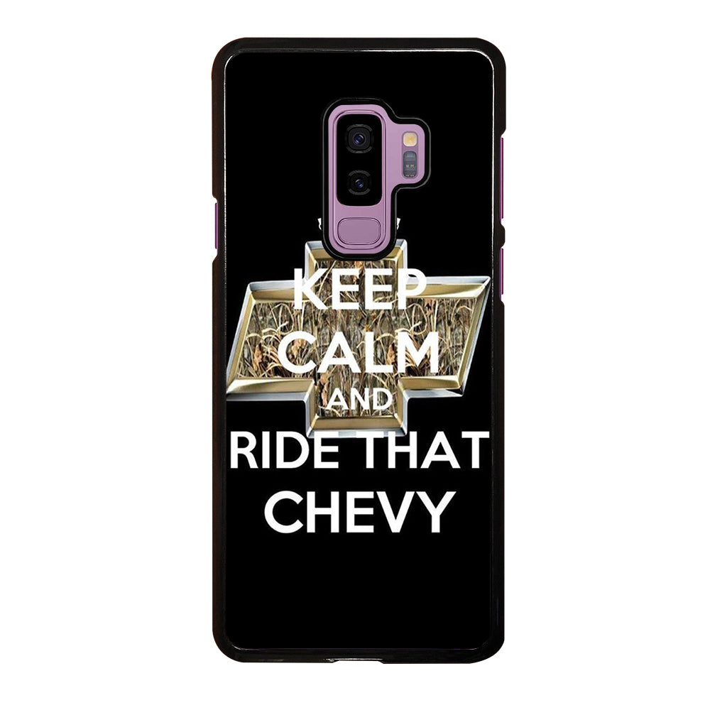 KEEP CALM AND RIDE THAT CHEVY Samsung Galaxy S9 Plus Case