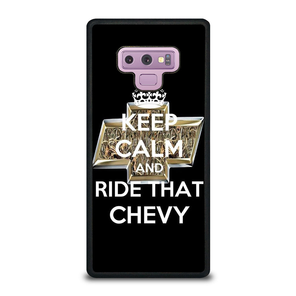 KEEP CALM AND RIDE THAT CHEVY Samsung Galaxy Note 9 Case