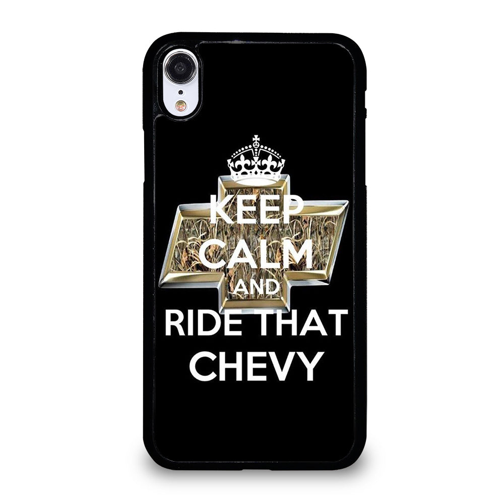 KEEP CALM AND RIDE THAT CHEVY iPhone XR Case