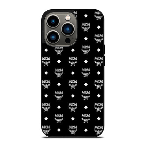 MCM Worldwide Black Wallpaper iPhone 13 Pro Case