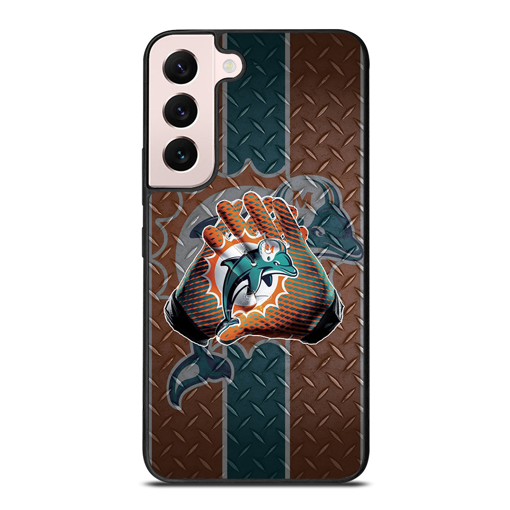 Miami Dolphins Football Gloves Samsung Galaxy S22 Plus 5G Case