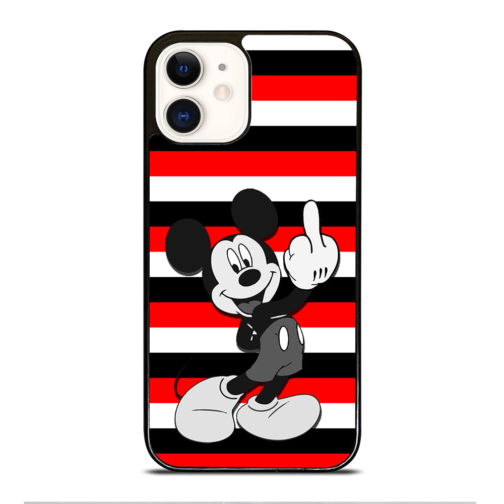 Mickey Mouse Middle Finger iPhone 12 Case