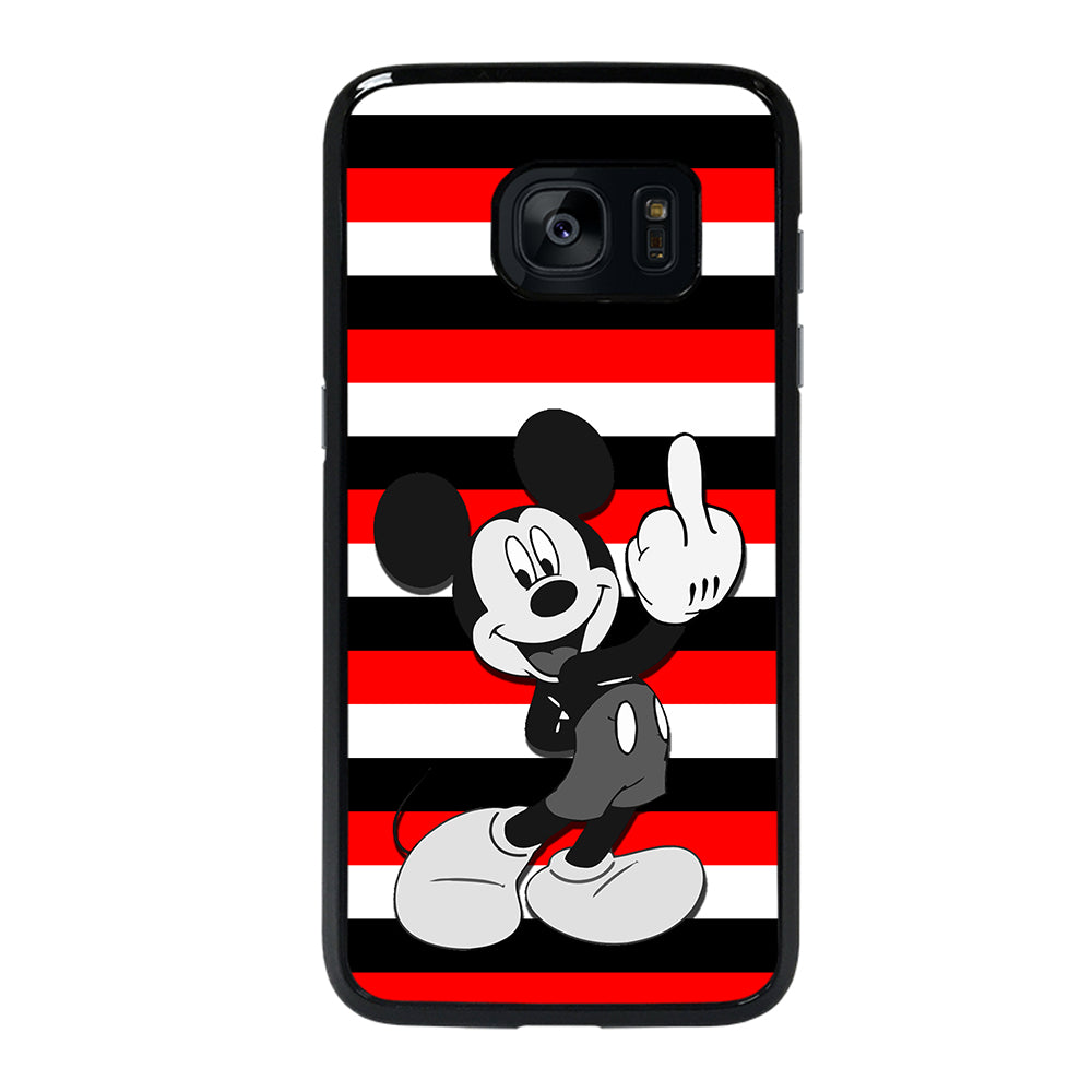 Mickey Mouse Middle Finger Samsung Galaxy S7 Edge Case