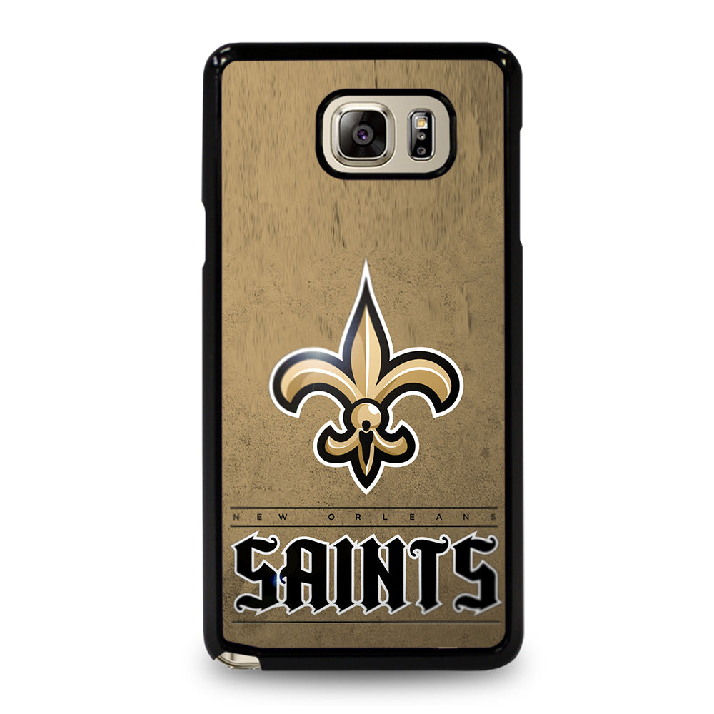 NEW ORLEANS SAINTS LOGO AND BACKGROUND Samsung Galaxy Note 5 Case