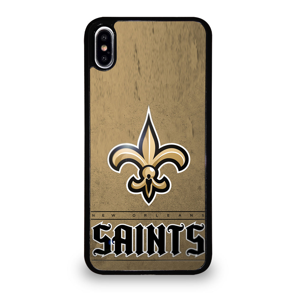 NEW ORLEANS SAINTS LOGO AND BACKGROUND iPhone XS Max Case