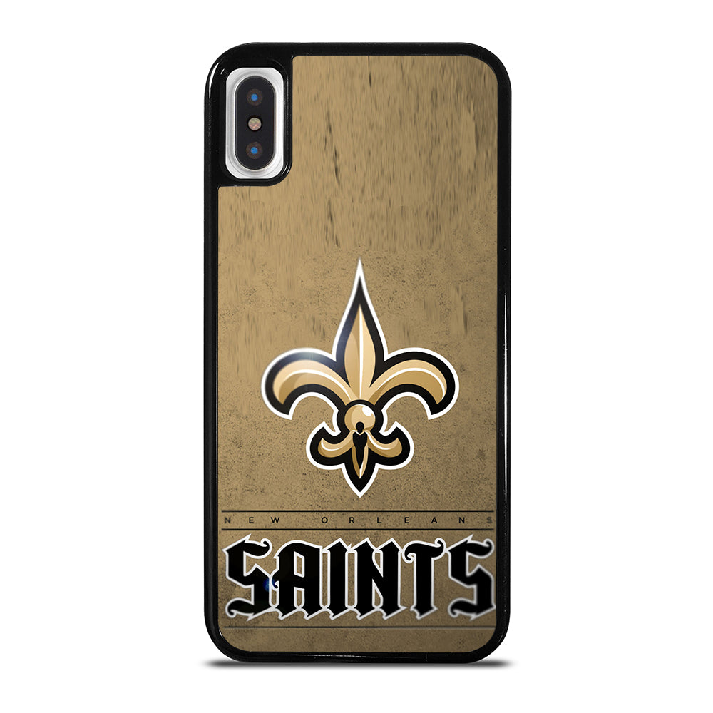 NEW ORLEANS SAINTS LOGO AND BACKGROUND iPhone X / XS Case