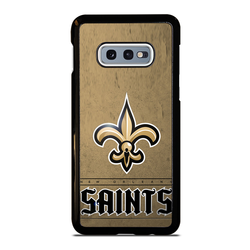 NEW ORLEANS SAINTS LOGO AND BACKGROUND Samsung Galaxy S10e Case