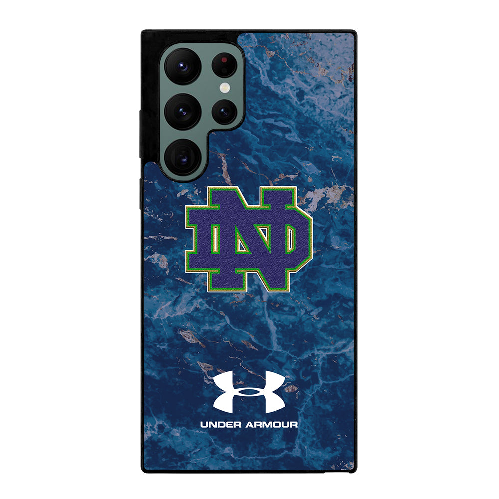 Notre Dame Under Armour Marble Samsung Galaxy S22 Ultra 5G Case
