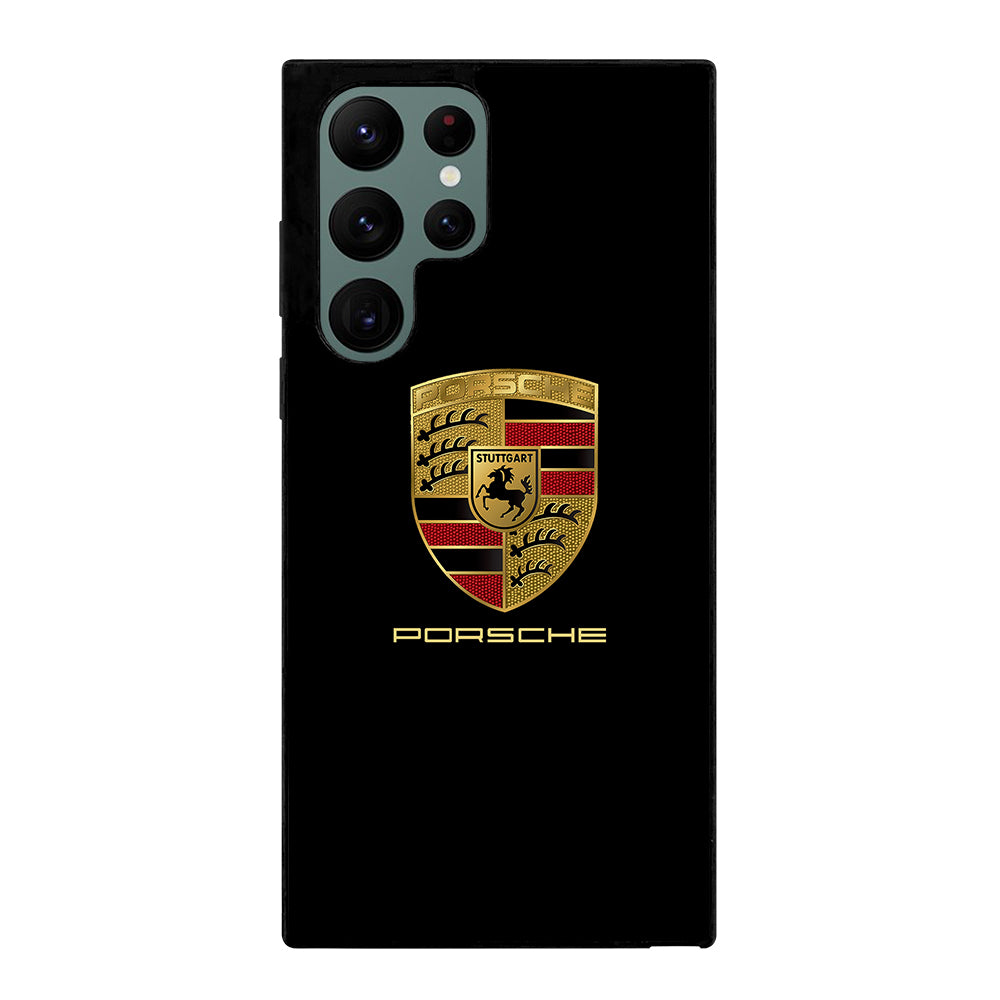 Porsche In Black Logo Samsung Galaxy S22 Ultra 5G Case