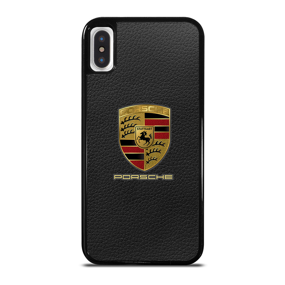 Porsche Leather Logo iPhone X / XS Case