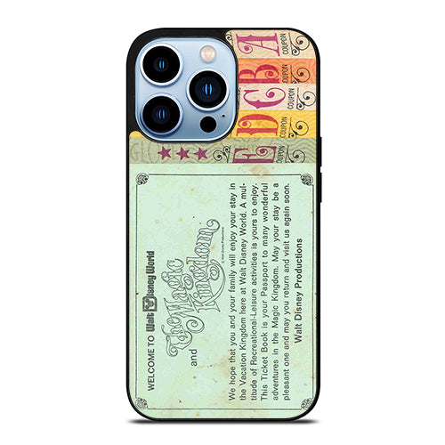 Printed World Disney Ticket iPhone 13 Pro Max Case