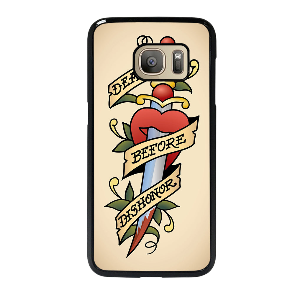 SAILOR JERRY DEATH BEFORE DISHONOR Samsung Galaxy S7 Case