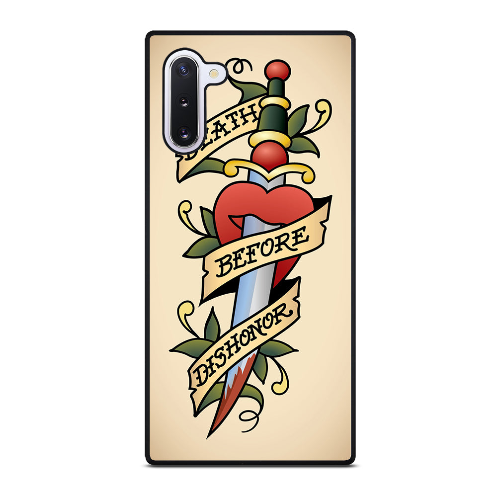 SAILOR JERRY DEATH BEFORE DISHONOR Samsung Galaxy Note 10 Case