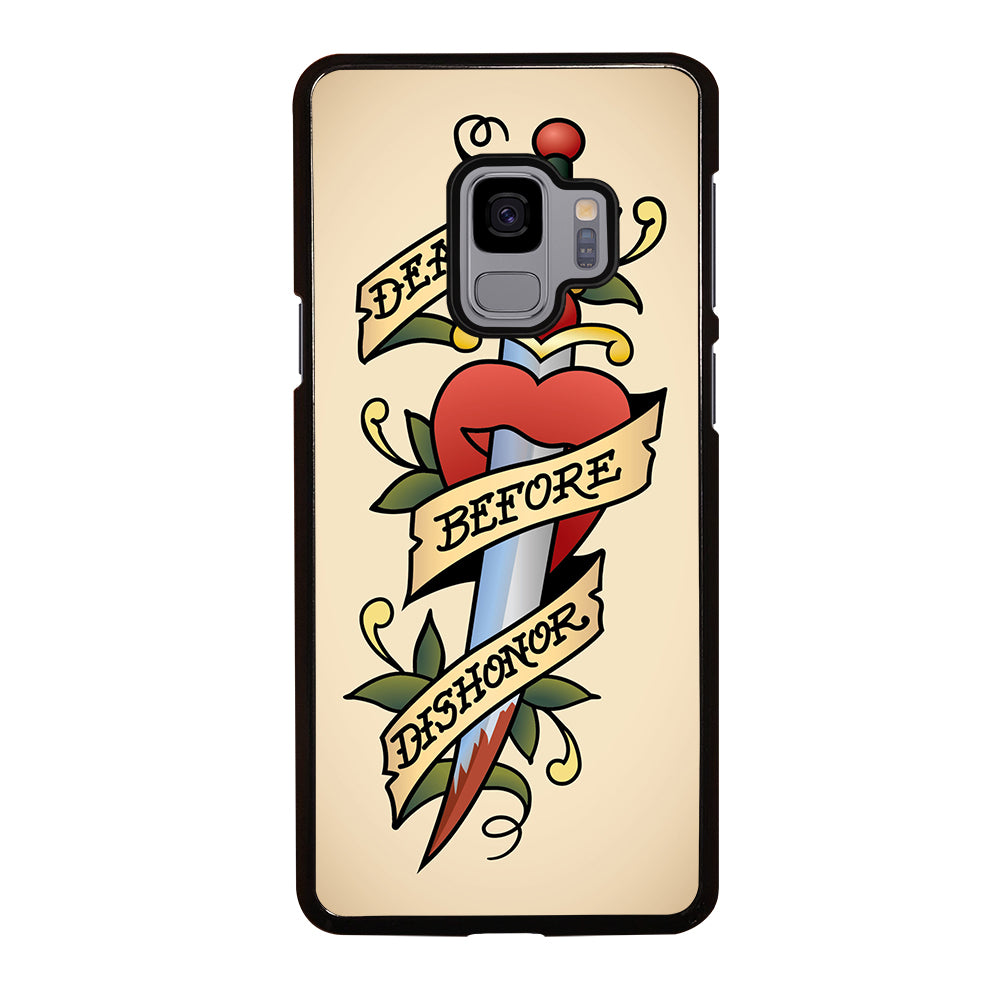 SAILOR JERRY DEATH BEFORE DISHONOR Samsung Galaxy S9 Case
