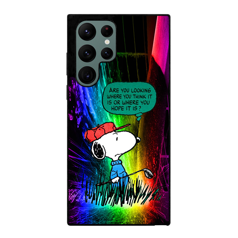 SNOOPY SHORT QUOTE Samsung Galaxy S22 Ultra 5G Case