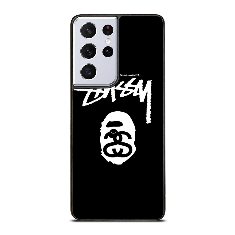 STUSSY BLACK Samsung Galaxy S21 Ultra 5G Case