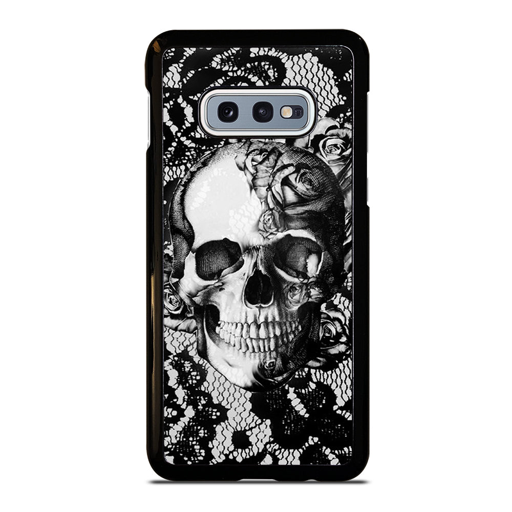 Skull On Black Lace Samsung Galaxy S10e Case