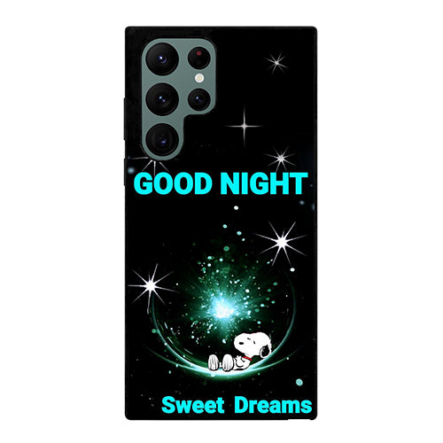 Snoopy Sweet Dreams Good Night Samsung Galaxy S22 Ultra 5G Case