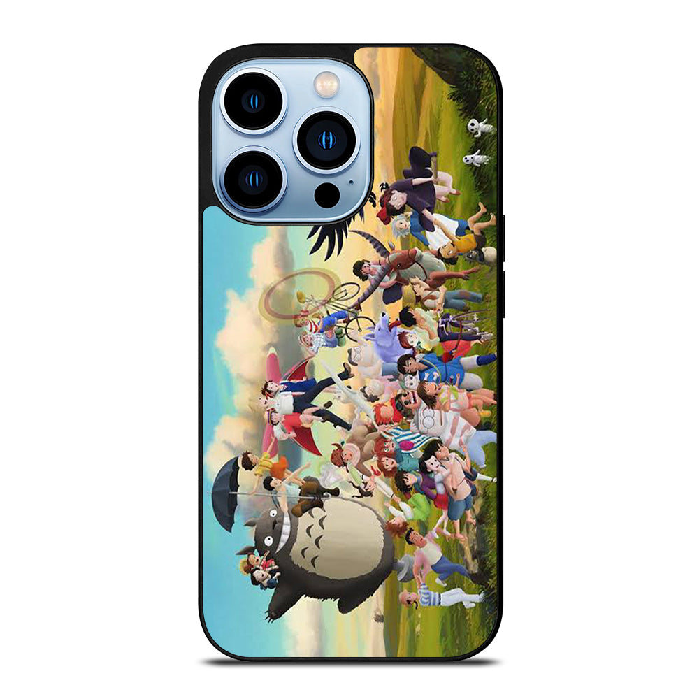 Studi Ghibli Cartoon Family iPhone 13 Pro Max Case