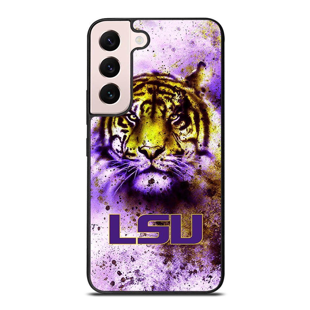Tigers LSU Logo Wallpaper Samsung Galaxy S22 Plus 5G Case