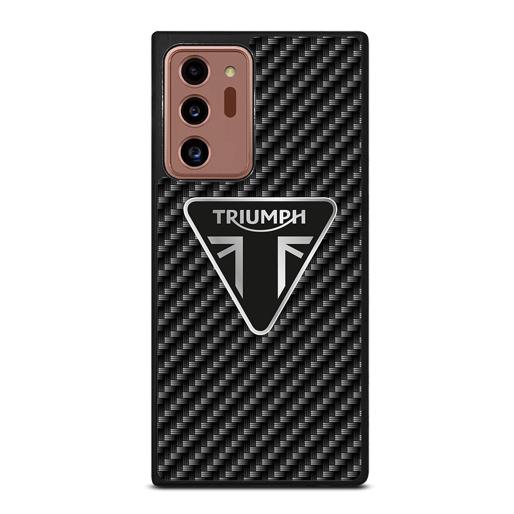 Triumph Motorcycle Carbon Logo Samsung Galaxy Note 20 Ultra Case