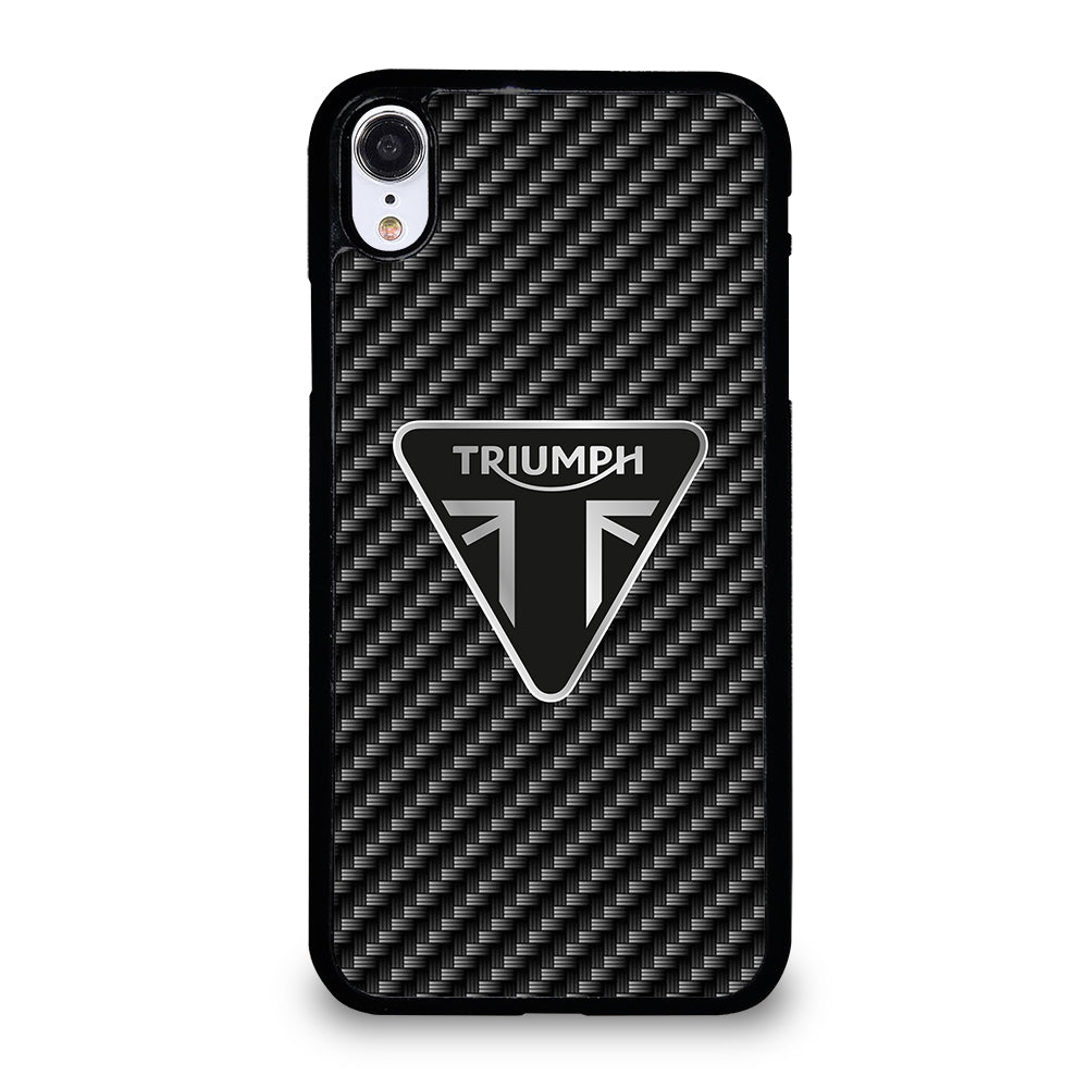 Triumph Motorcycle Carbon Logo iPhone XR Case
