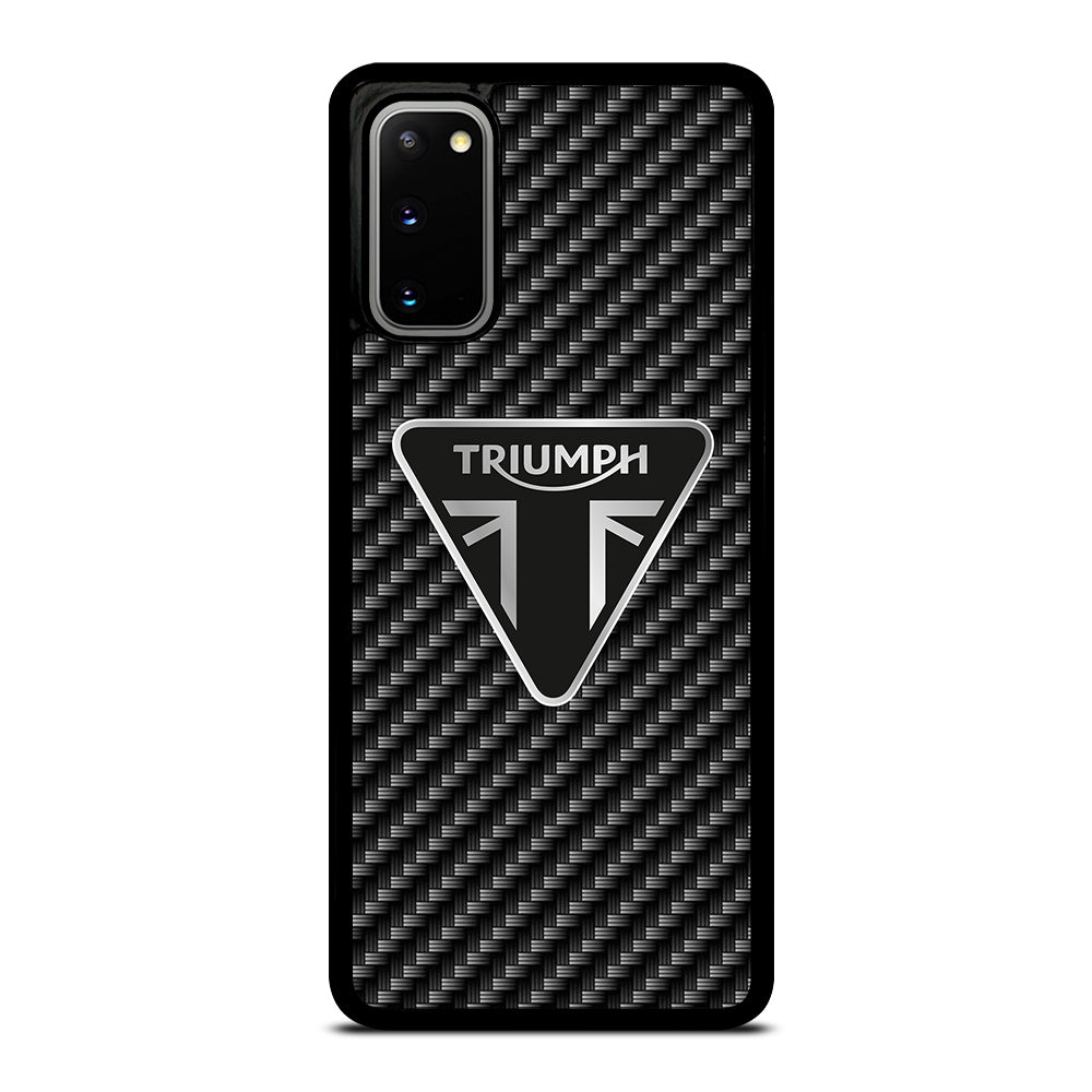 Triumph Motorcycle Carbon Logo Samsung Galaxy S20 / S20 5G Case