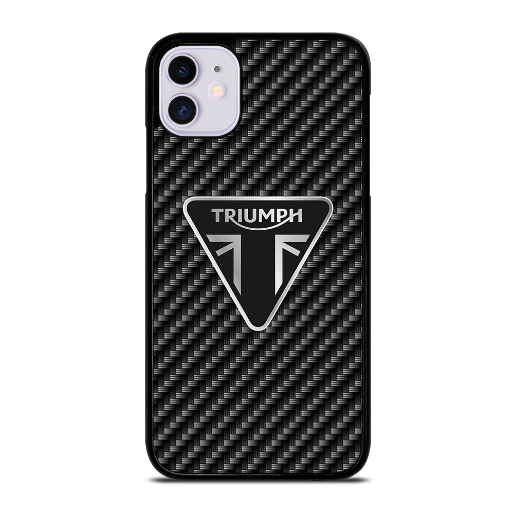 Triumph Motorcycle Carbon Logo iPhone 11 Case