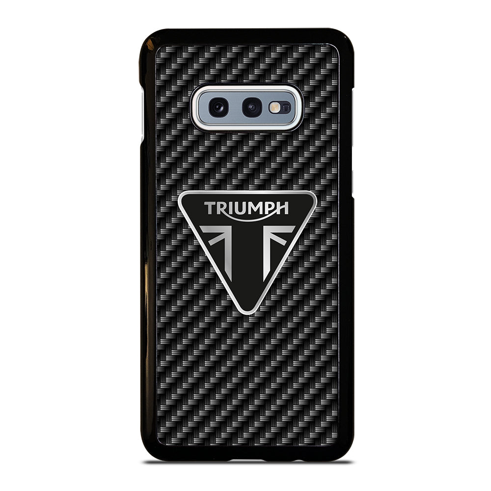 Triumph Motorcycle Carbon Logo Samsung Galaxy S10e Case