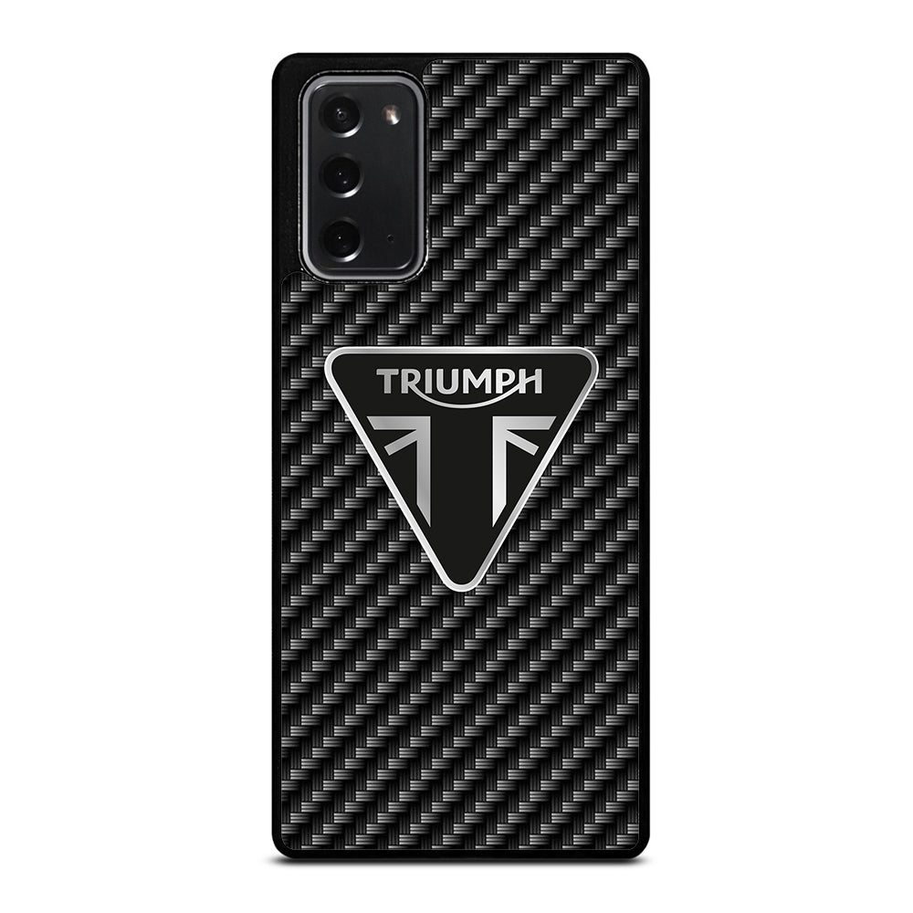 Triumph Motorcycle Carbon Logo Samsung Galaxy Note 20 Case